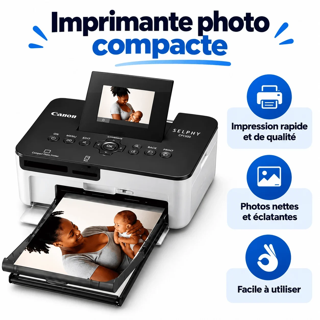 Canon SELPHY CP1300 Compact Photo Printer