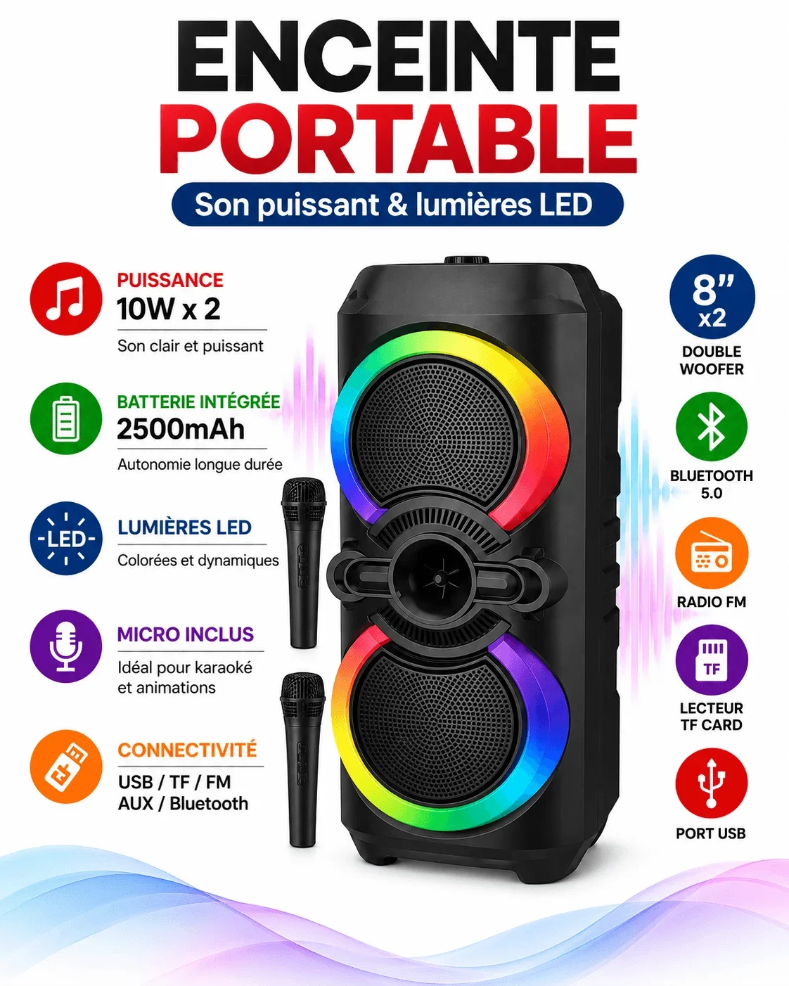 Enceinte Portable Haute Performance