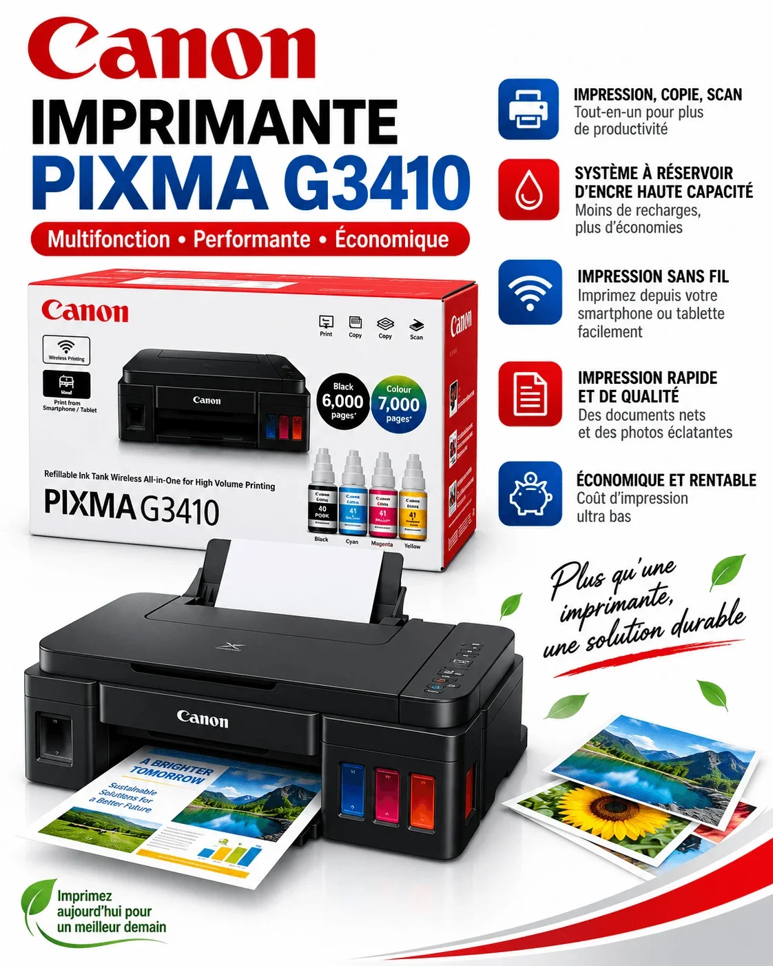 Canon PIXMA G3410 Printer