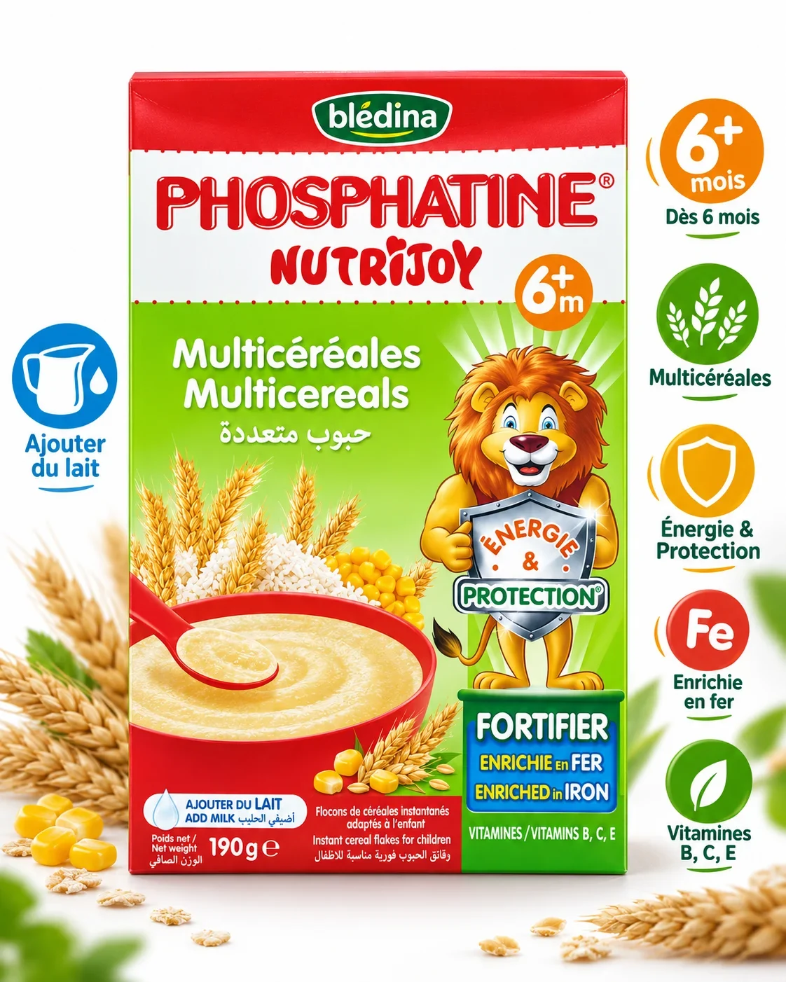 Blédina Phosphatine Nutrijoy Baby Cereal