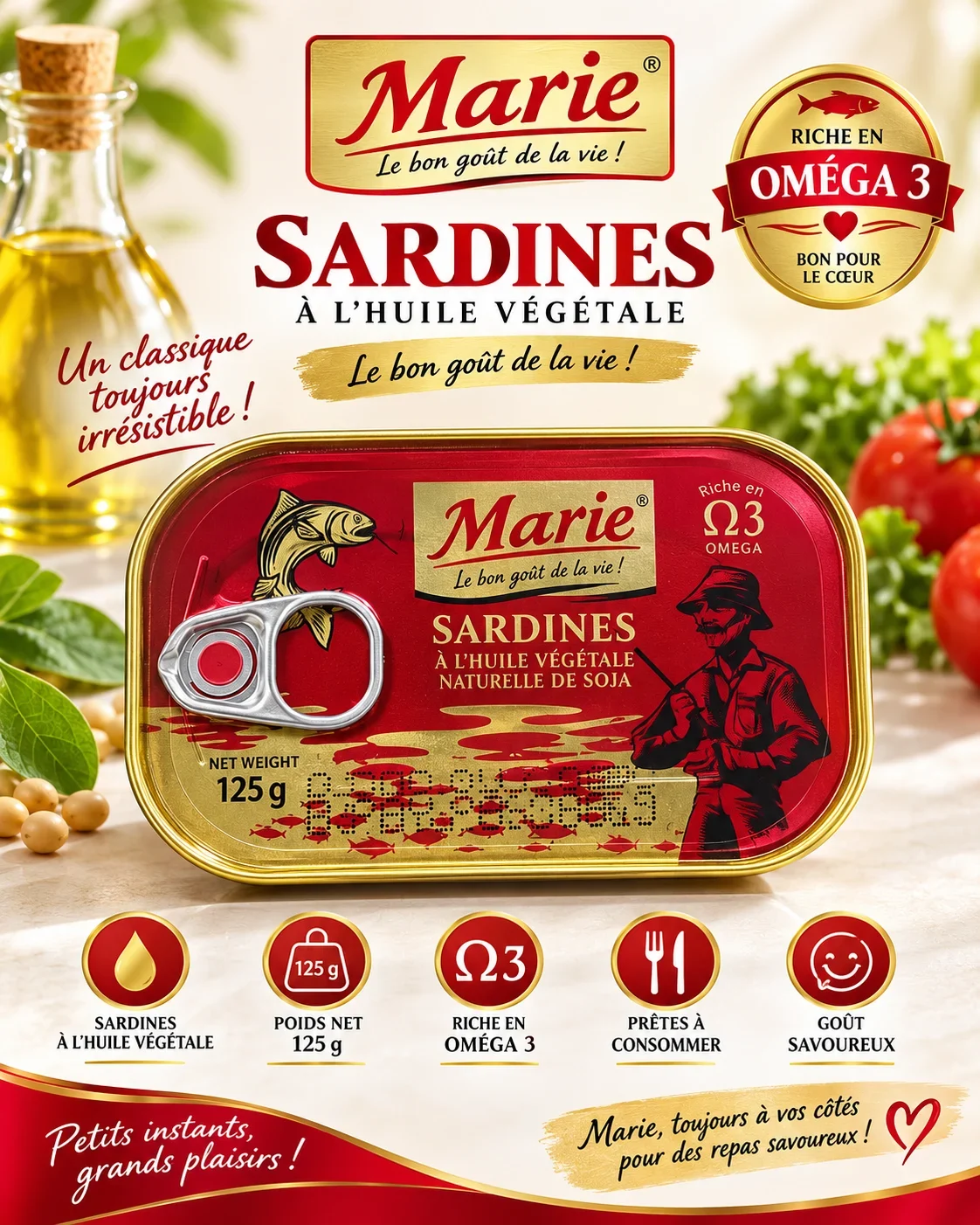 Sardines in vegetable oil