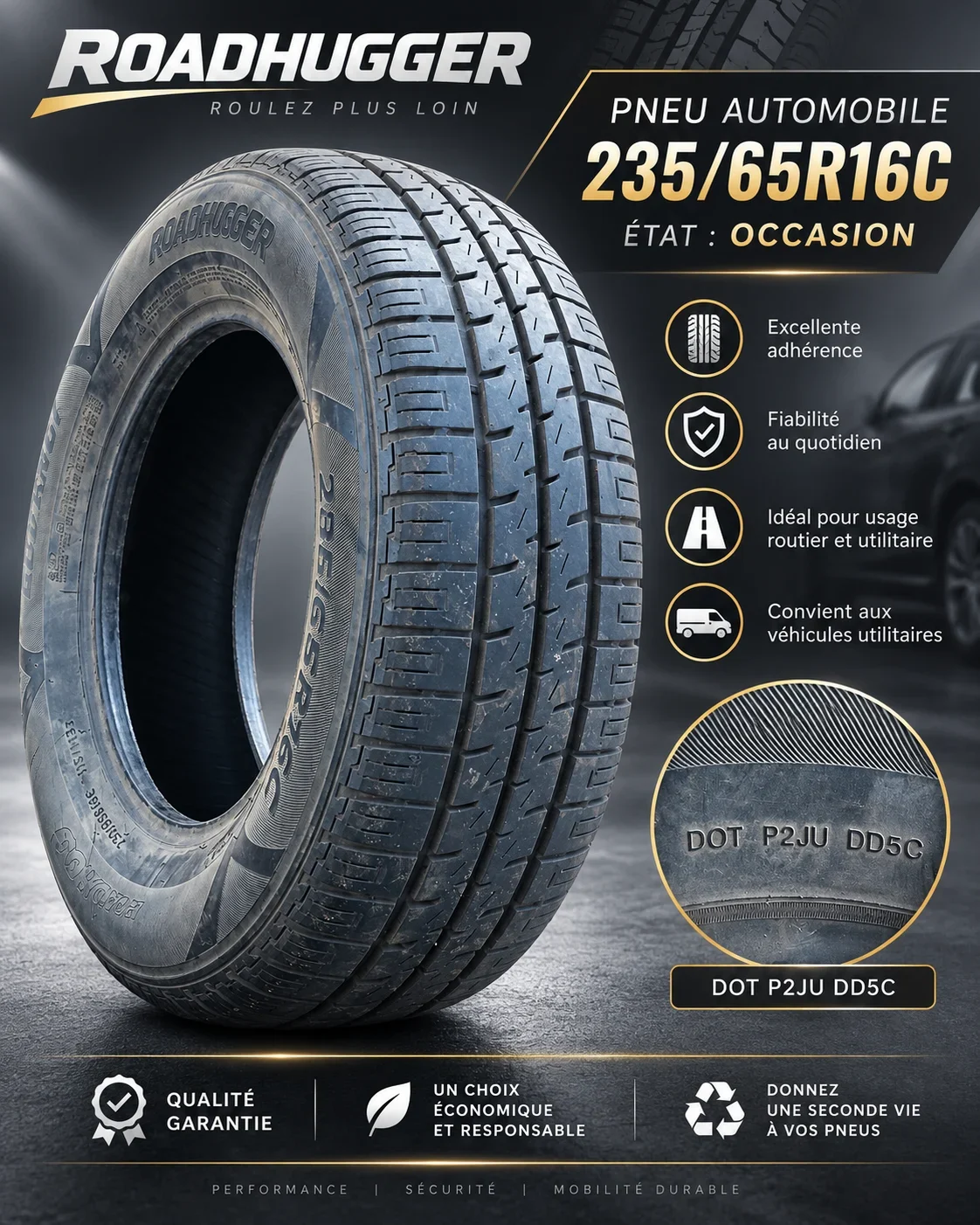 ROADHUGGER 235/65R16C car tire
