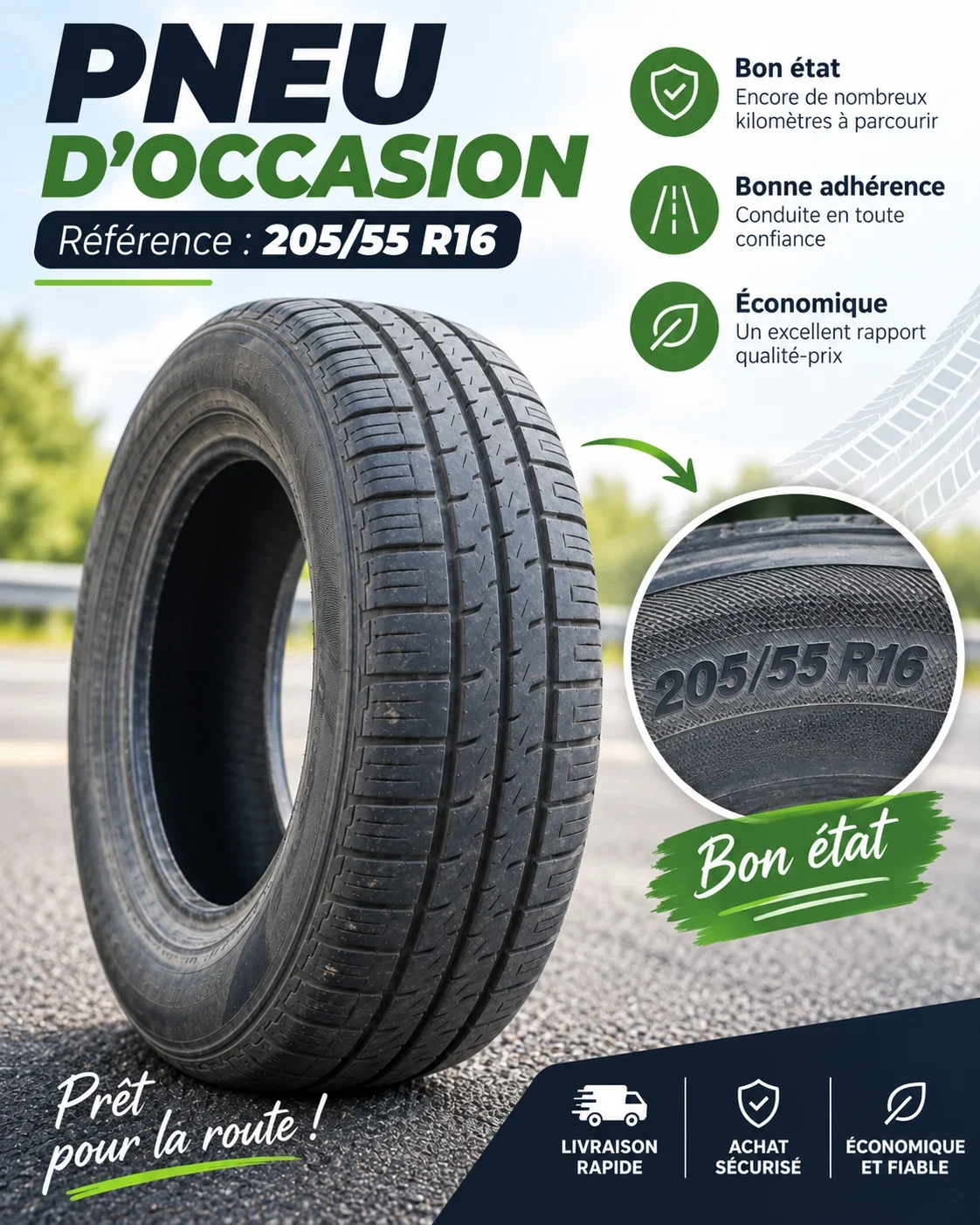 used tire 205/55 R16