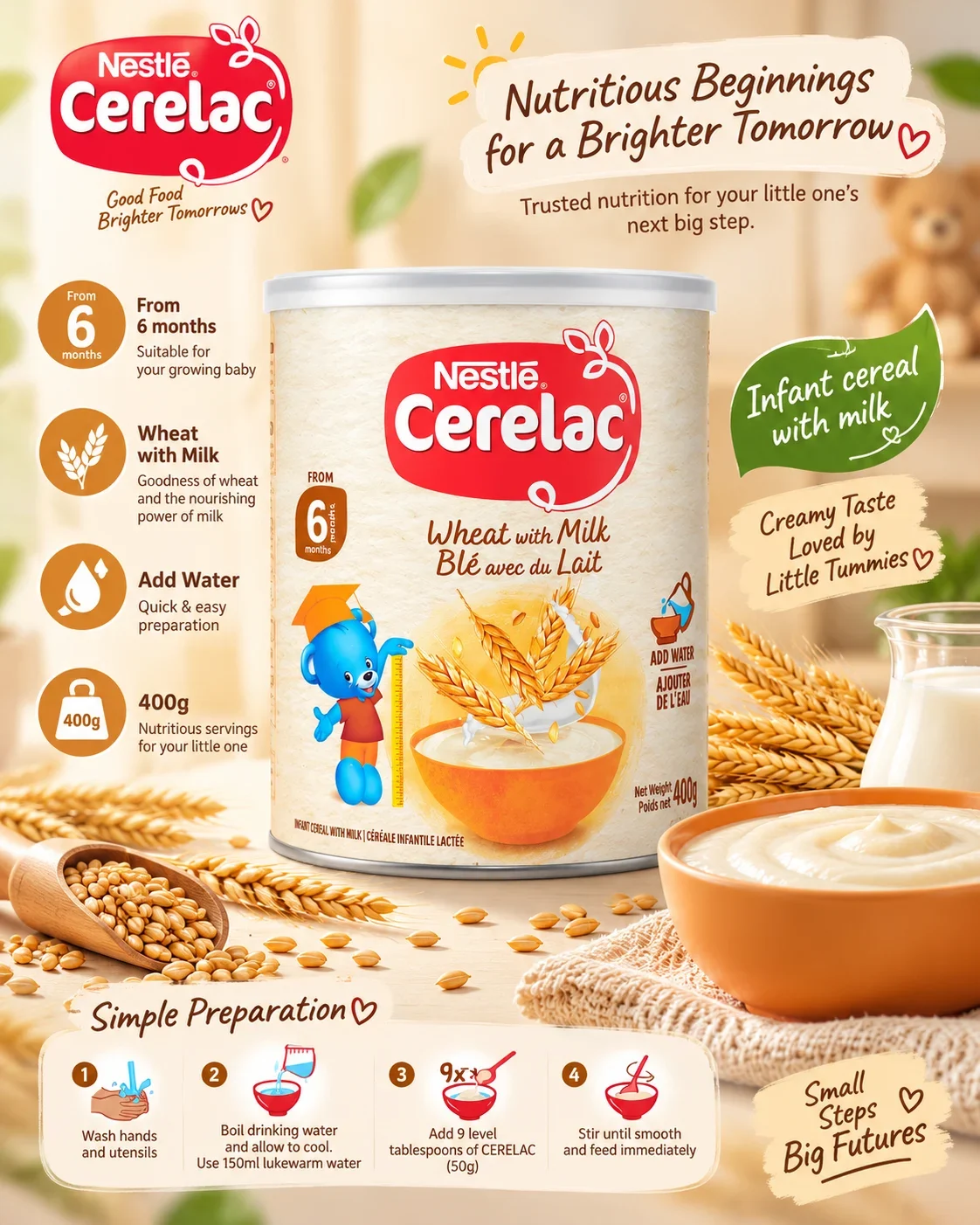 Nestlé Cerelac Wheat with Milk