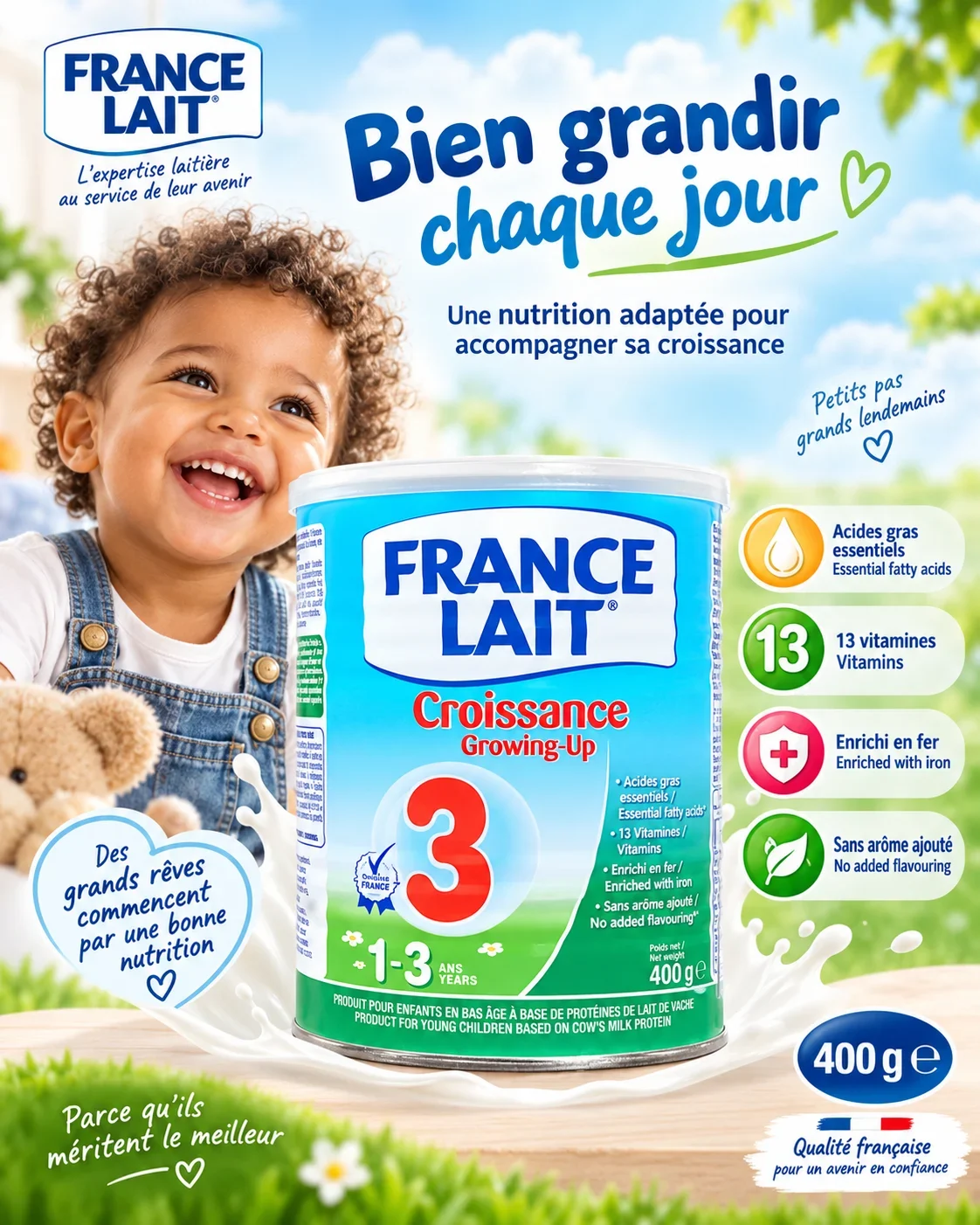 Milk powder France Milk Growing-Up