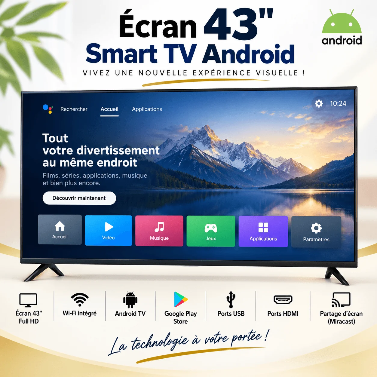 43-inch Android Smart TV