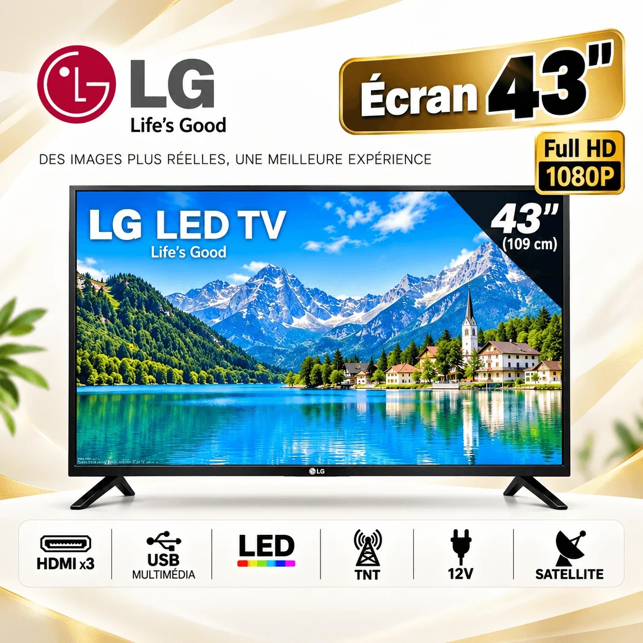 LG 43-inch Full HD 1080P LED TV