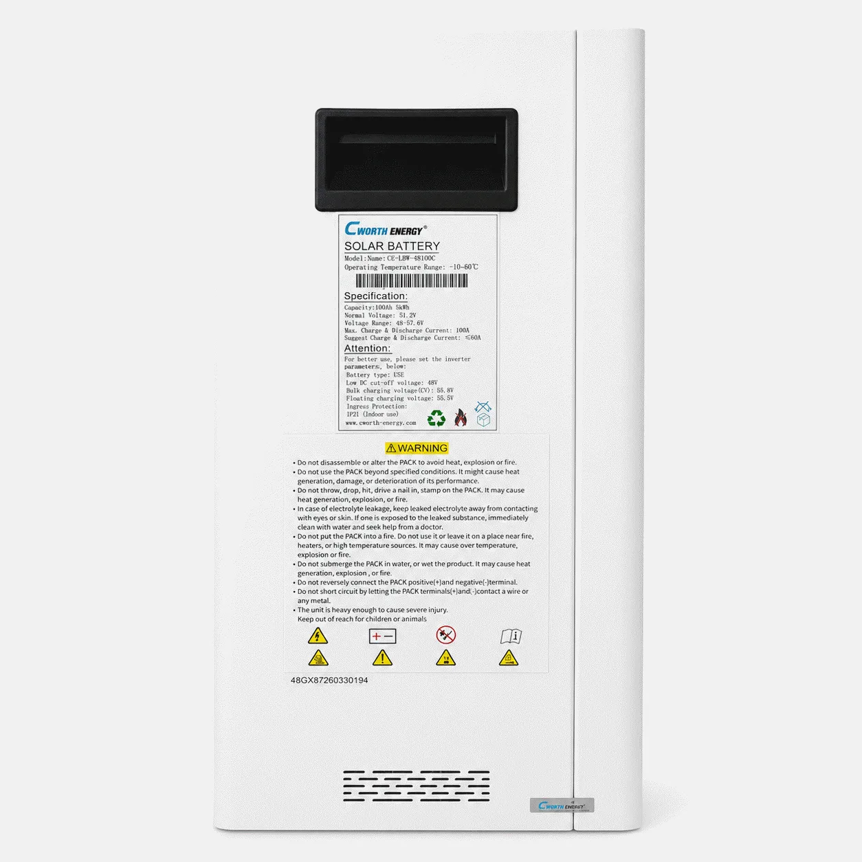 Batterie Lithium 5Kwh 48v 100Ah