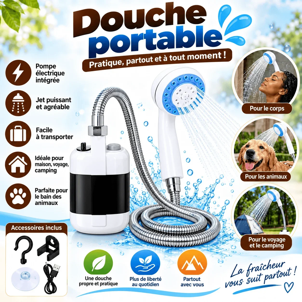 Portable Shower - Freshness follows you everywhere!
