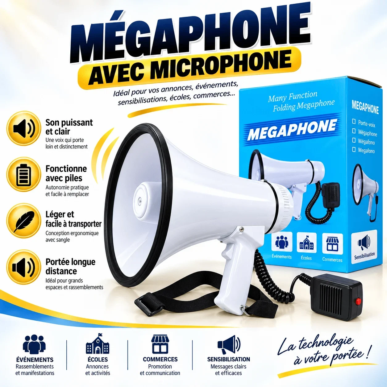 Megaphone with Microphone