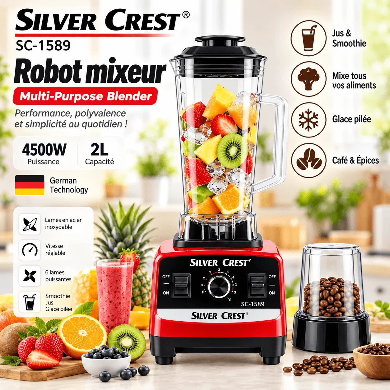 SilverCrest SC-1589 Food Mixer