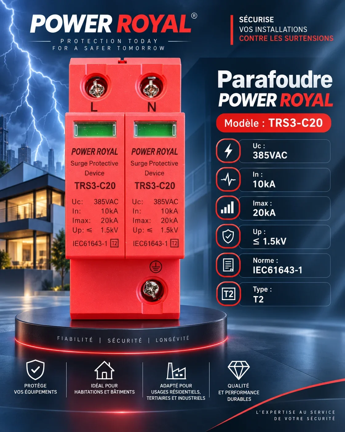 Royal AC Power Surge Protector
