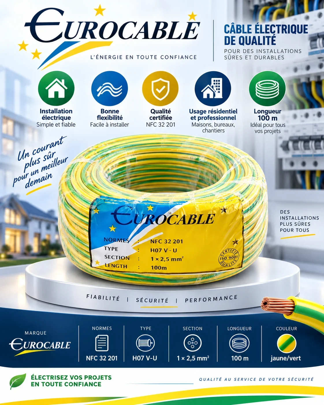 Euro Cable Ground Electrical Cable