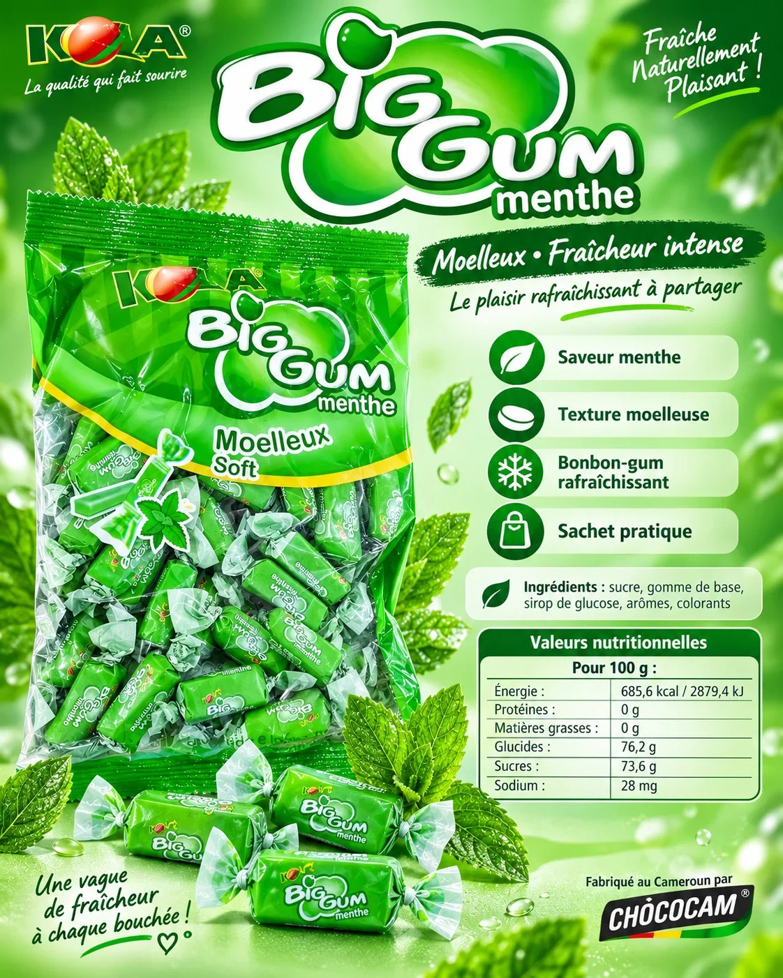 BigGum Mint - Refreshing gum candy