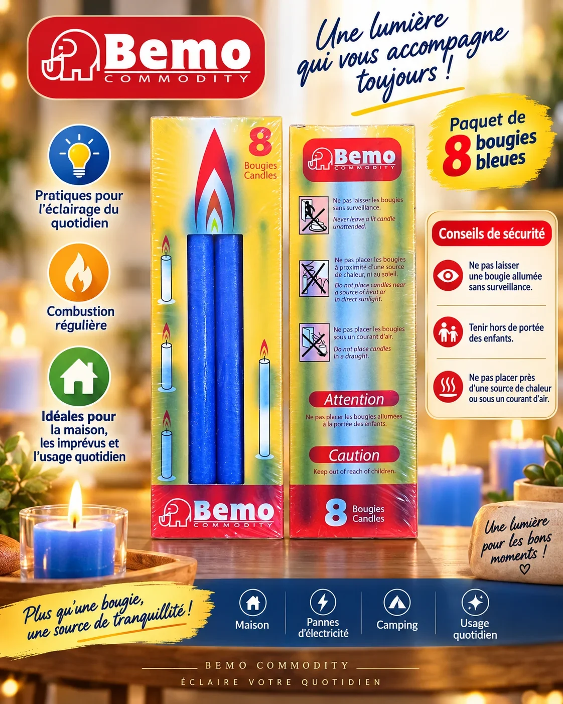 Bemo Commodity Candles - Daily Light and Tranquility