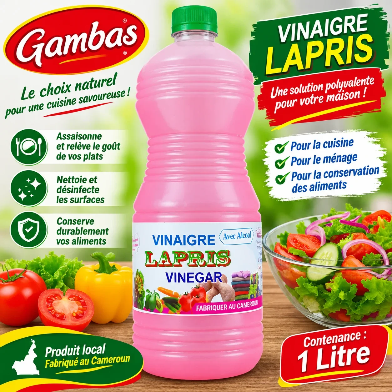 Lapris Vinegar - 1 Liter