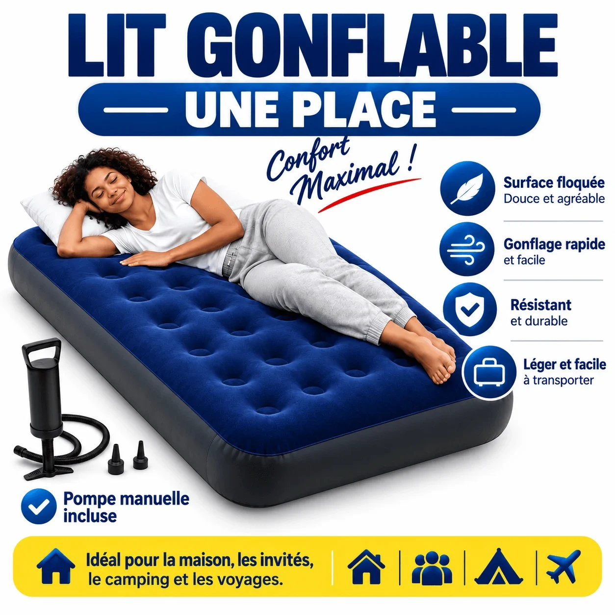 Bed gonflé — Zo so ayeke gi lo oko — Maximum ti dengo bê!